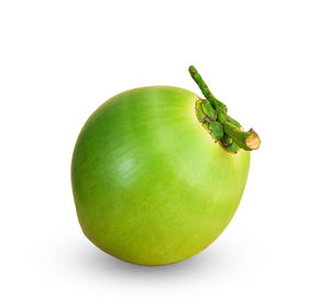 Close-up of apple against white background