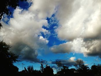 Low angle view of cloudy sky