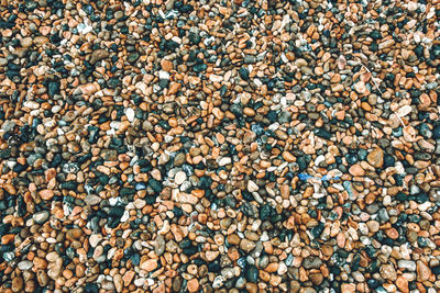 Full frame shot of pebbles