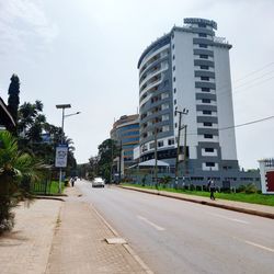 View of residential buildings against sky