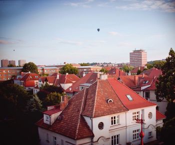 Residential buildings in town