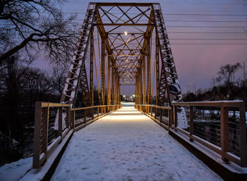 Low angle view of bridge against sky