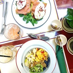 Close-up of food served in plate