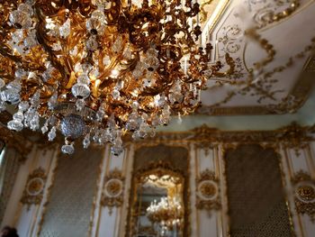 Low angle view of hanging ceiling