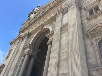 Low angle view of historical building