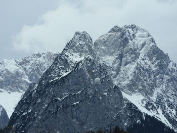 Snow covered mountain against sky