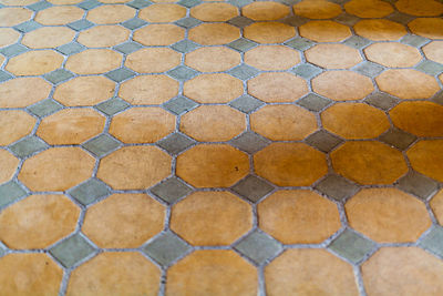 Full frame shot of tiled floor