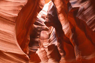 Low angle view of rock formation