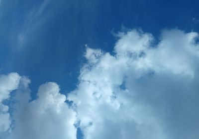 Low angle view of clouds in sky