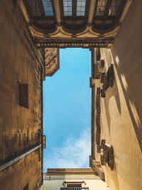 Low angle view of building against sky