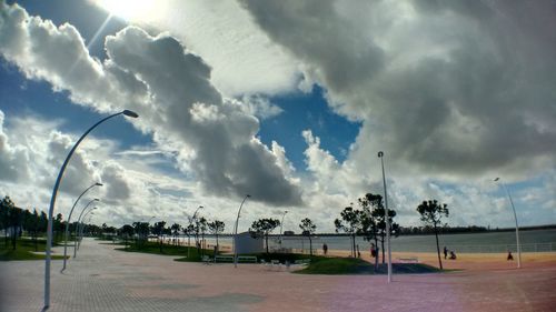 Panoramic view of beach against sky