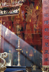 Spiral incenses at temple