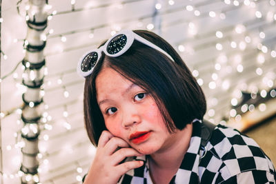 Portrait of young woman