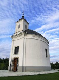 Low angle view of building against sky