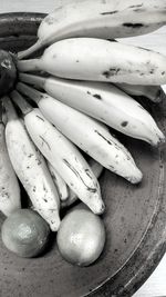 High angle view of fruits on table