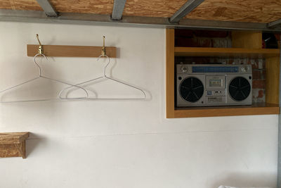 Clock on wall at home