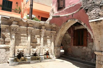 Entrance of historic building