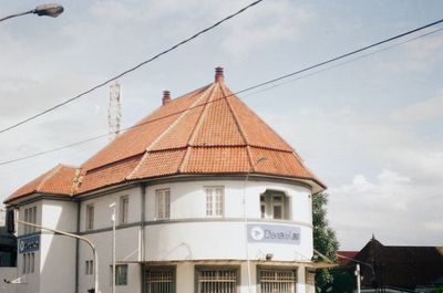 Low angle view of church against sky