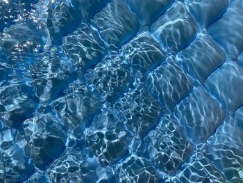 Full frame shot of water in swimming pool