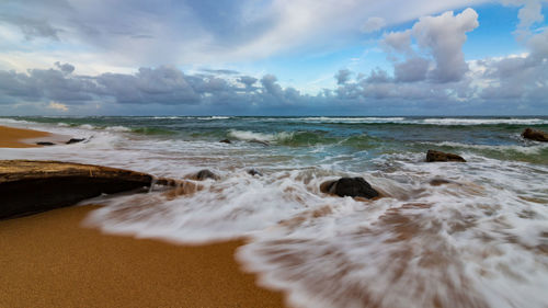 Scenic view of sea against sky