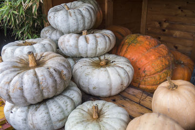 Full frame shot of pumpkins