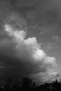 Low angle view of cloudy sky