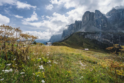 Scenic view of landscape against sky