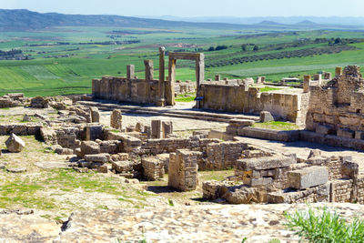 Old ruins on landscape