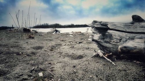 Panoramic view of beach against sky