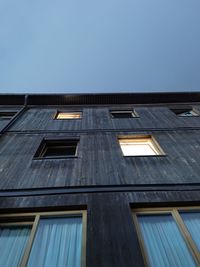 Beautiful
wooden facade of the building