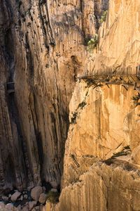 Rock formations in cave