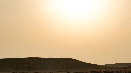 Scenic view of landscape against clear sky