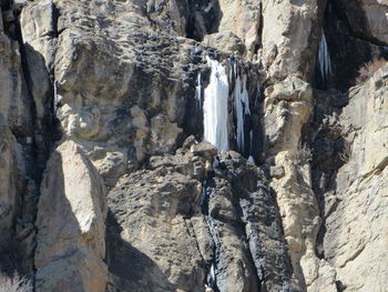 Full frame shot of rocks in water