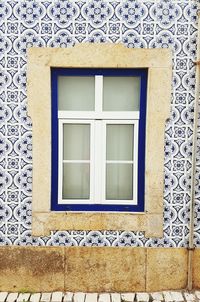 Close-up of house window