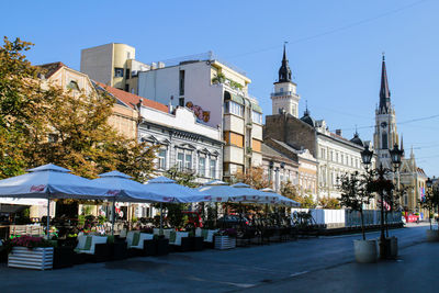 View of buildings in city