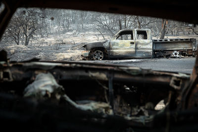 Abandoned car