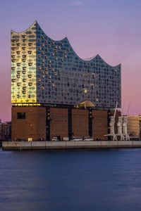 Buildings in city at waterfront