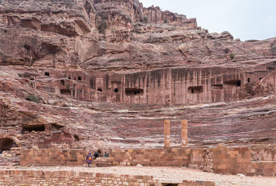 Group of people on rock