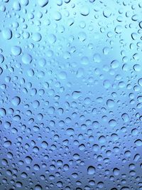 Full frame shot of wet window