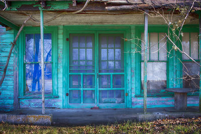 Interior of abandoned house