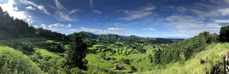 Panoramic view of landscape against sky