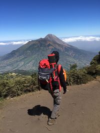 Incredible climbers of mount merbabu