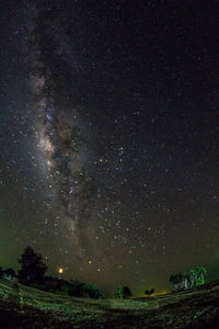 Scenic view of sky at night