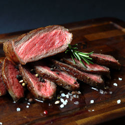 Close-up of meal served on table