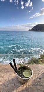 Scenic view of sea against sky