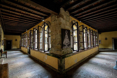 Interior of abandoned building