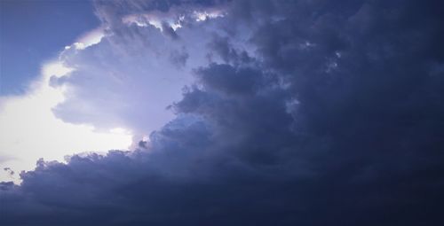 Low angle view of clouds in sky