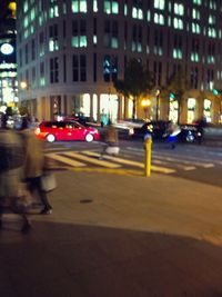 City street at night