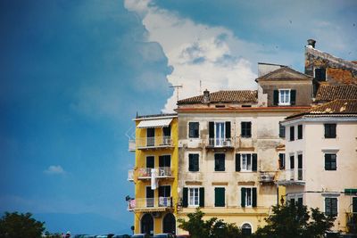 Low angle view of building against sky