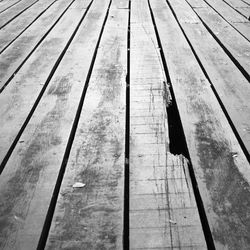 High angle view of pier